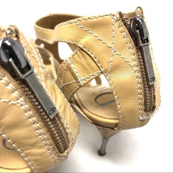 CHRISTIAN DIOR strappy  heels, made in Italy, size 40 - Picture 7 of 11